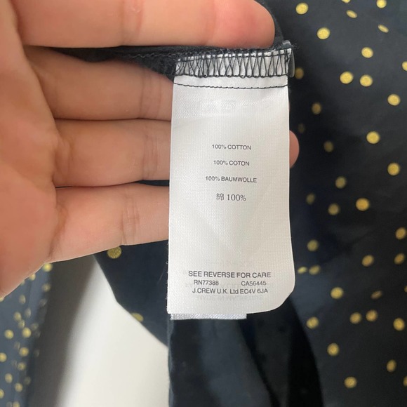 J. Crew Polka Dot Button Down Top - Picture 2 of 4